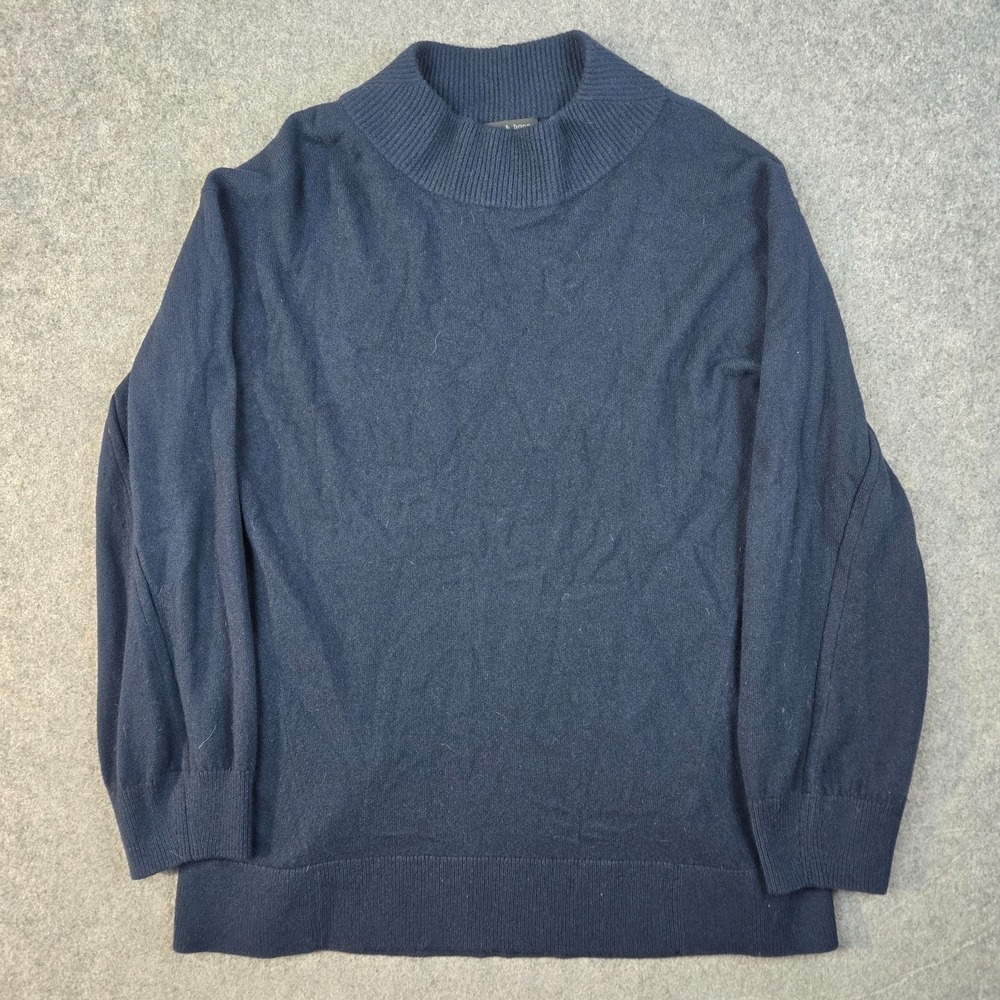 Rag &‎ Bone Ace 100% Cashmere Sweater Womens M Navy Blue Oversized Turtleneck